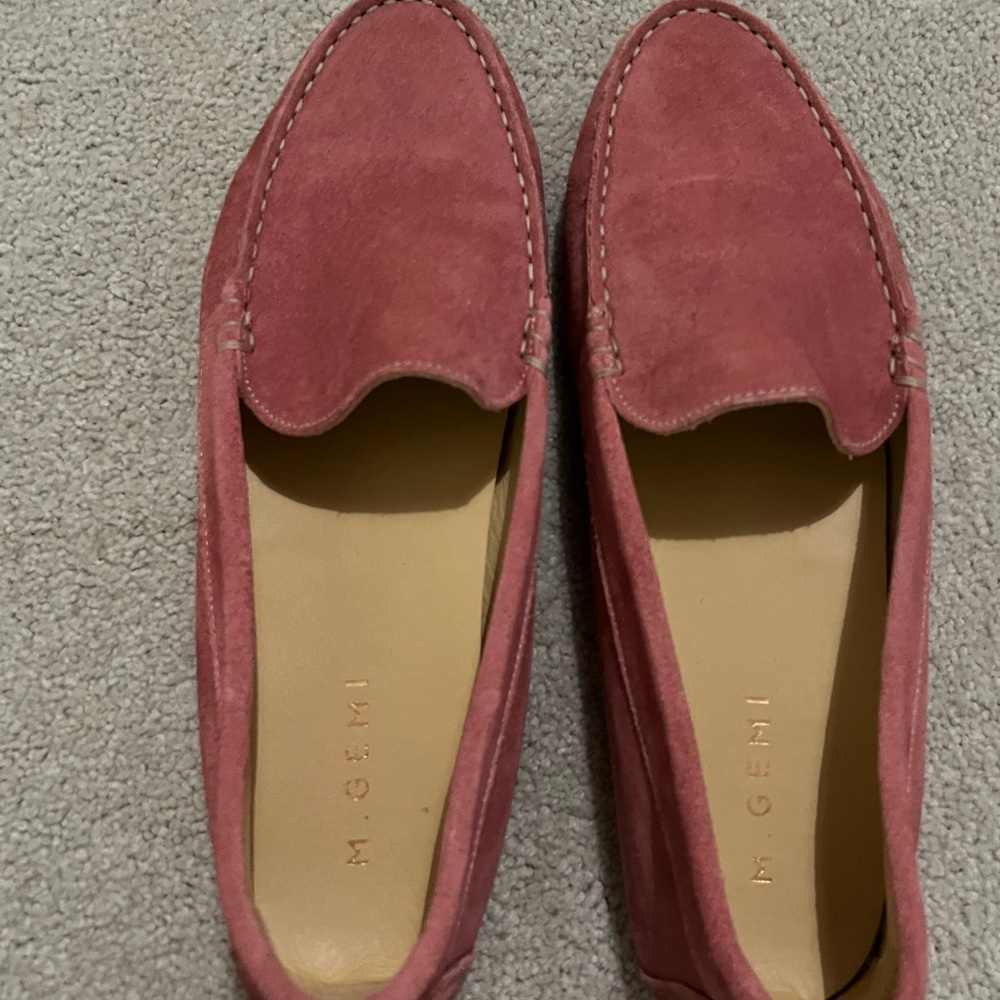 M Gemi Pink Driving Loafers size 10